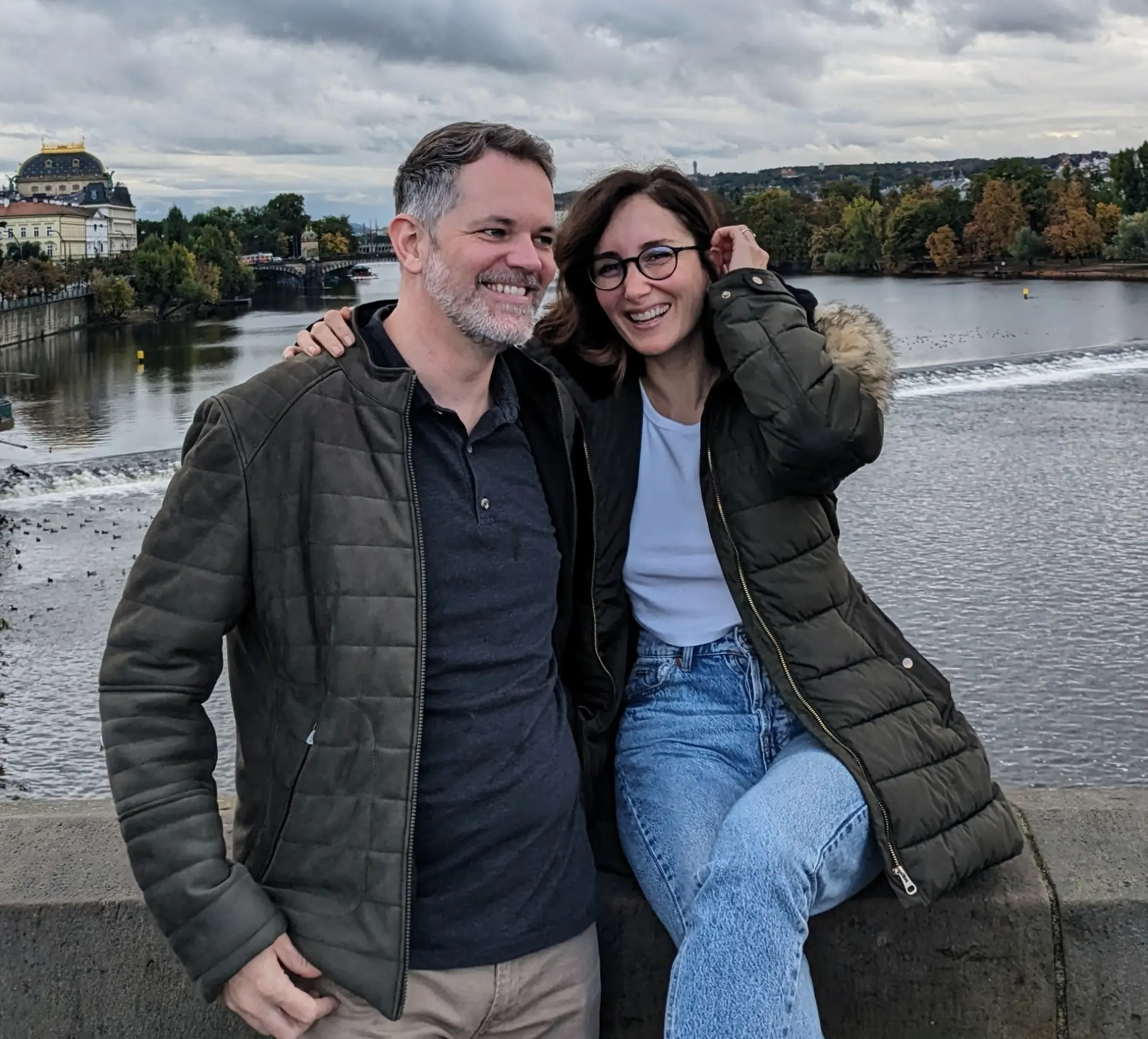 Jerry and Esra traveling